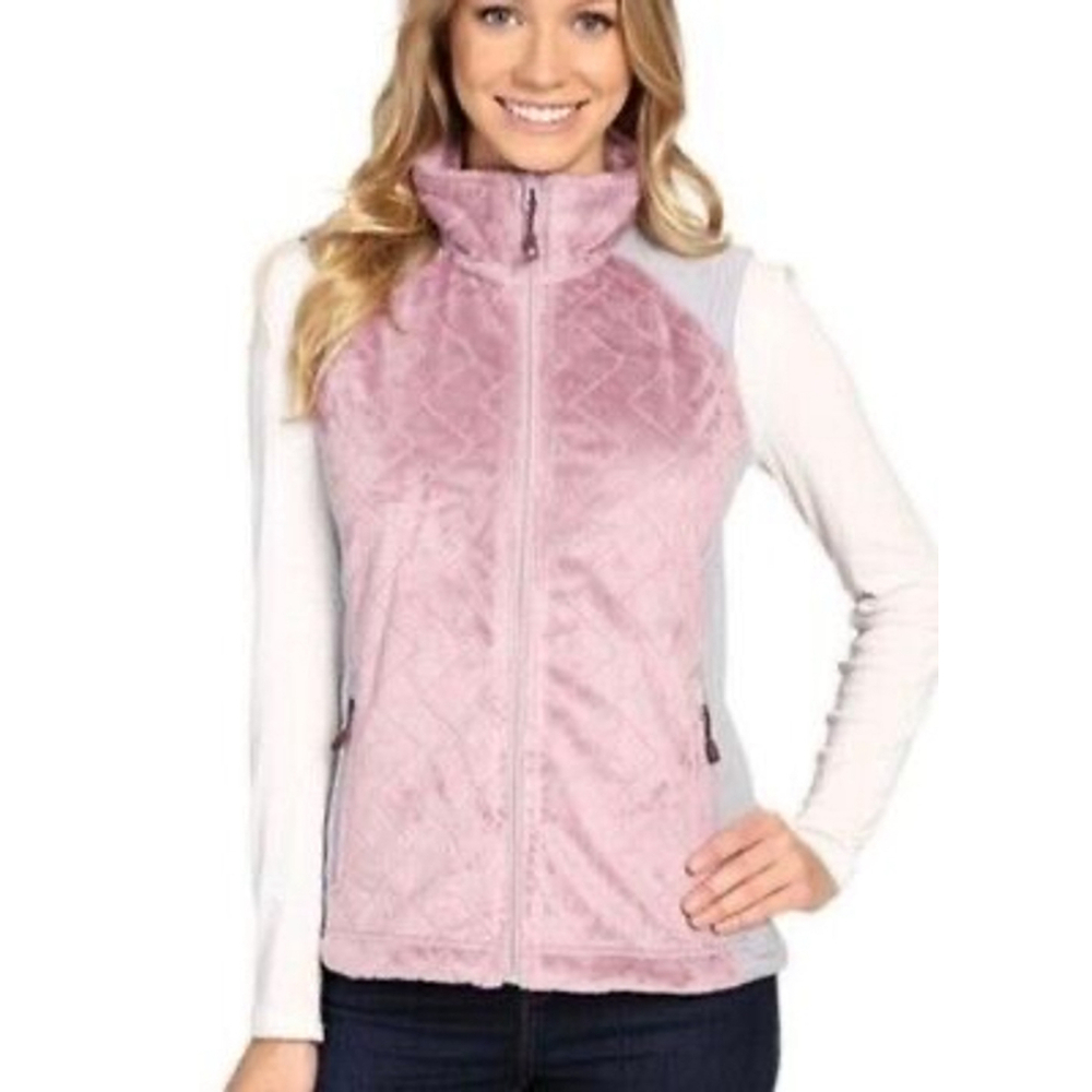 Mountain Hardwear Quilted Fleece Vest - Purple & Gray, Women’s Size M